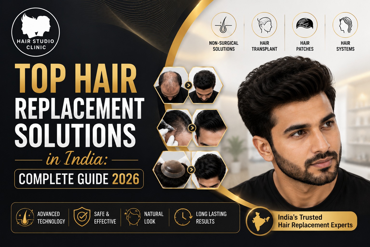 Top Hair Replacement Solutions in India Complete Guide 2026
